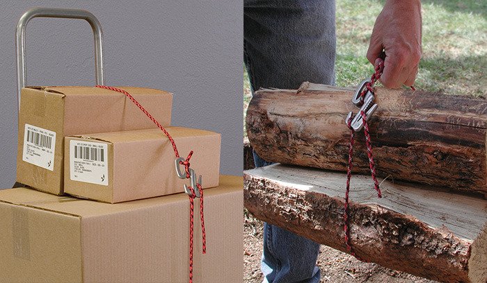 Nite Ize Figure 9 Large Camo Rope, karabiner