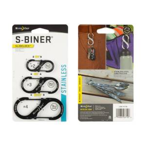 Nite Ize S-Biner SlideLock Set #2 #3 #4 Black set karabinera