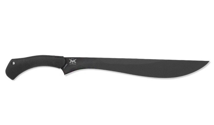 Schrade Priscilla Makhaira je mačeta full tang konstrukcije izrađena od 3CR13 nehrđajučeg čelika s TPE gumom na dršci.