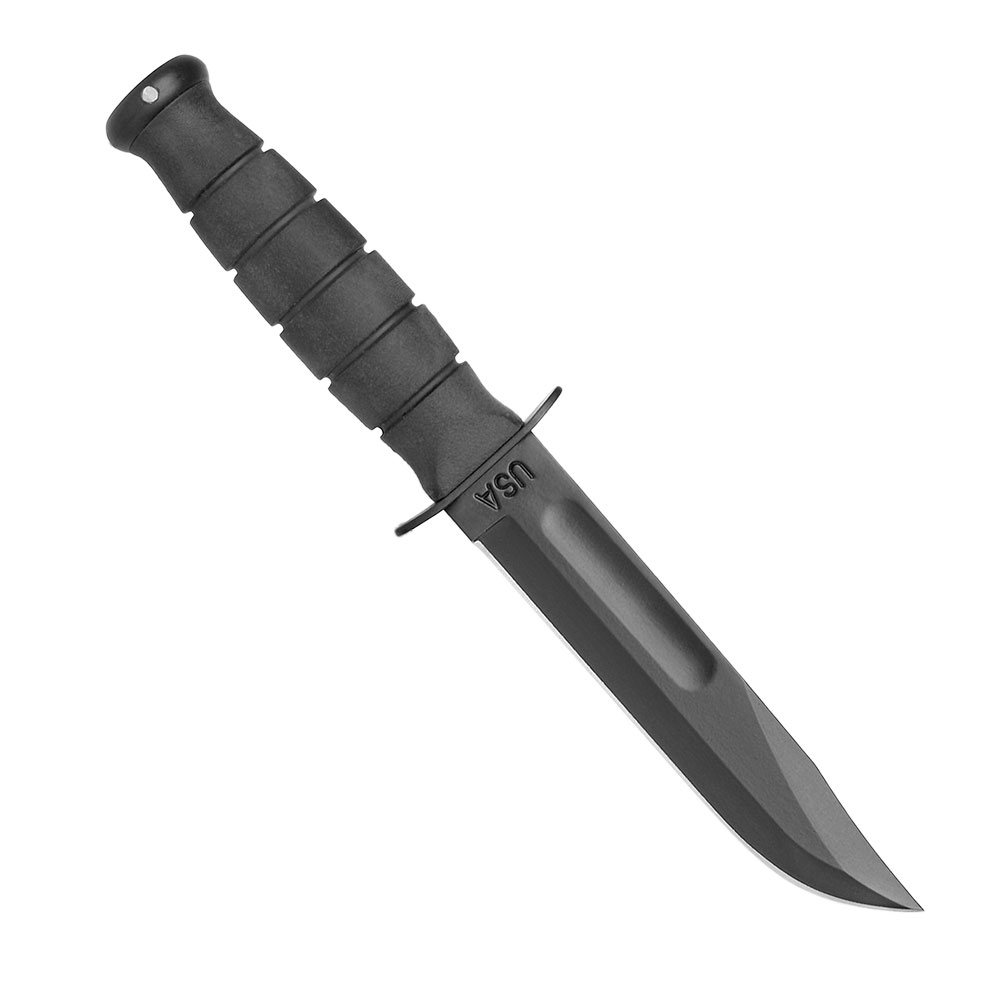 Ka-Bar 1256 - Short Black Knife kožna futrola survival bushcraft nož