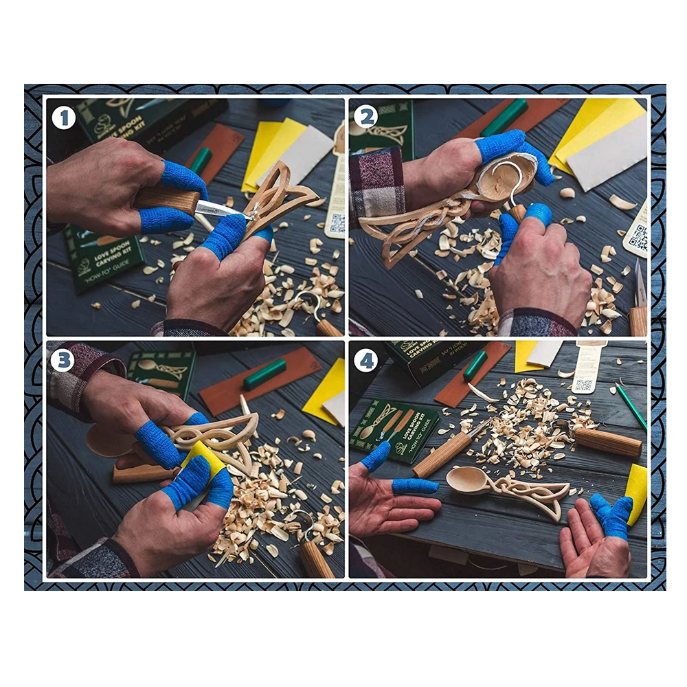 BeaverCraft DIY04 set za rezbarenje drva - keltska žlica