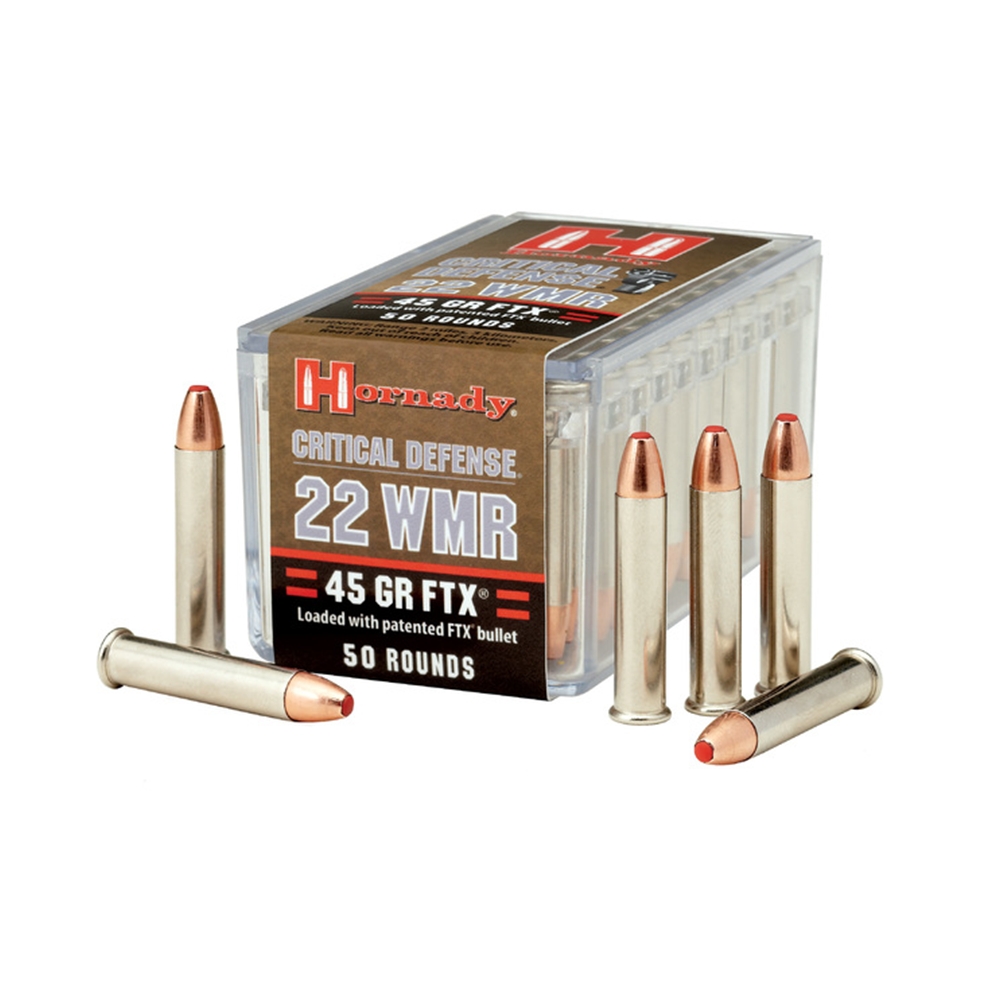 Hornady .22 WMR FTX Critical defense 45 grs