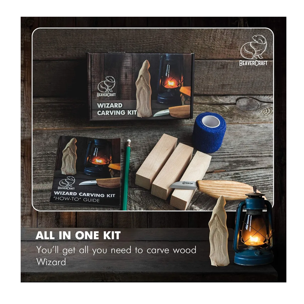 Beaver Craft set za rezbarenje drva - čarobnjak
