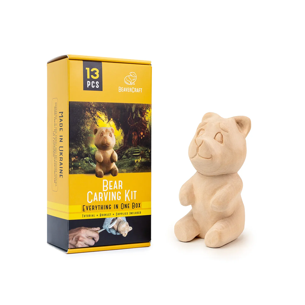 Beaver Craft set za rezbarenje drva - medvjed