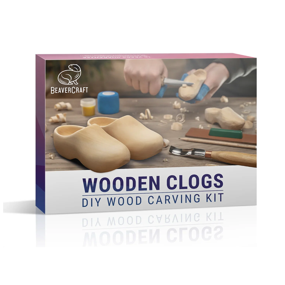 Beaver Craft set za rezbarenje drva - klompe