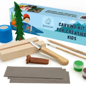 BeaverCraft DIY08 set za rezbarenje drva – jelka