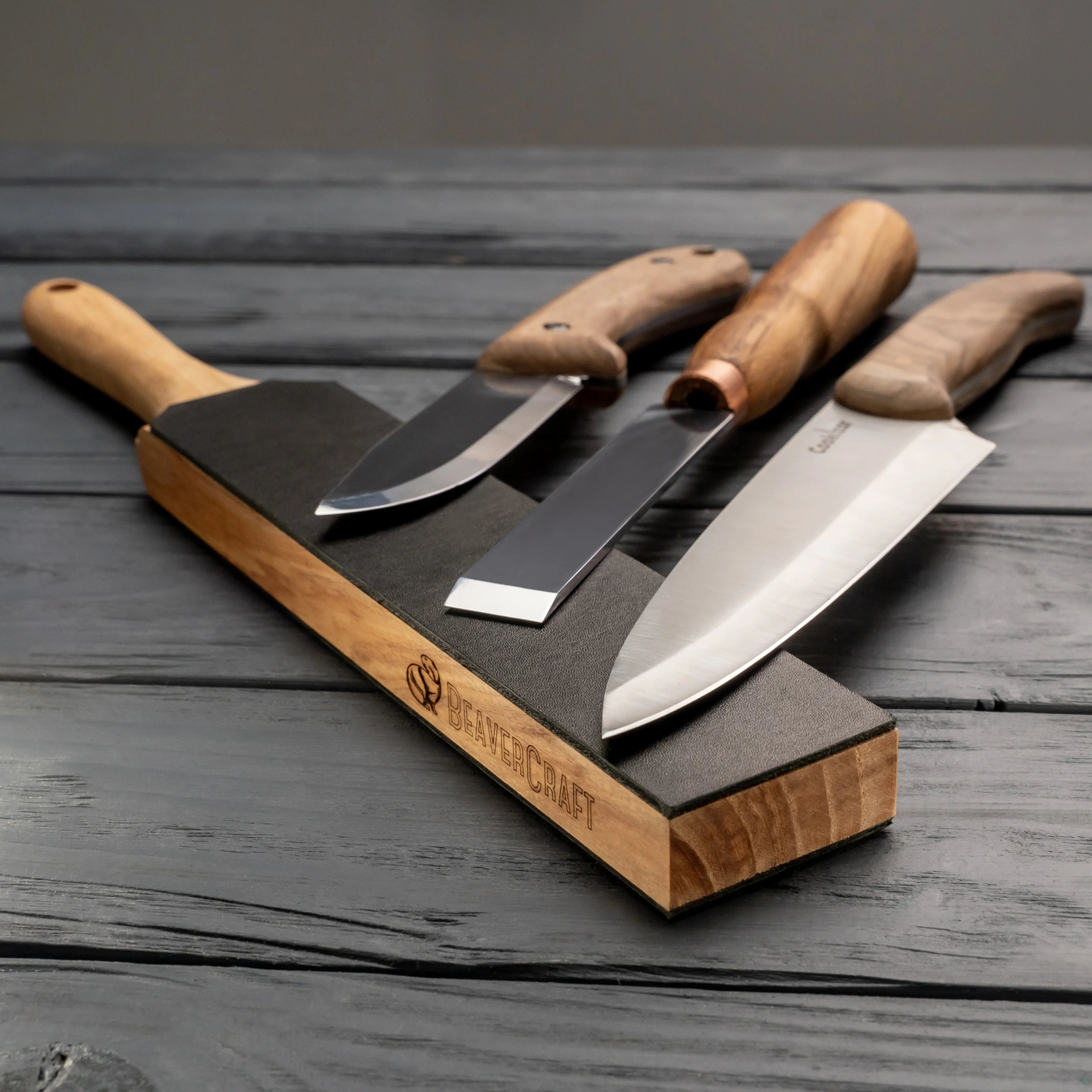 BeaverCraft LS6P1 – dvostrani kožni strop i pasta